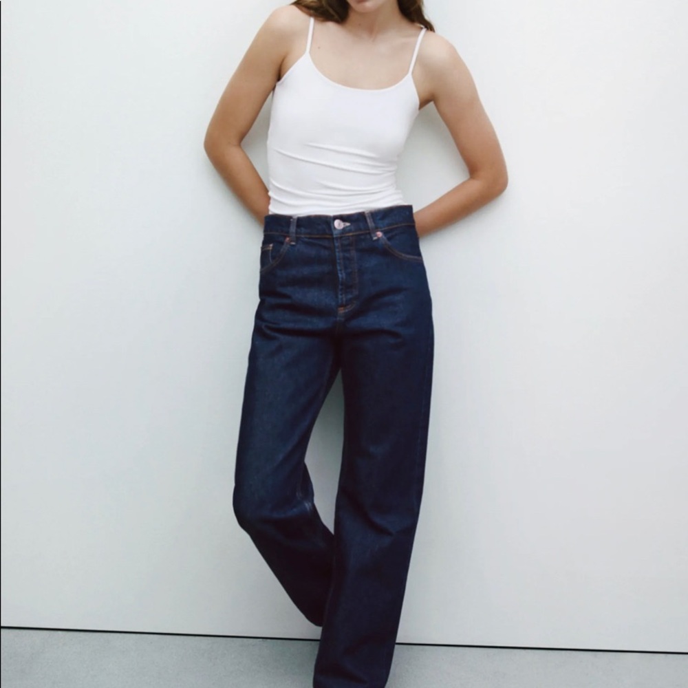 Zara strappy stretch top white M good condition